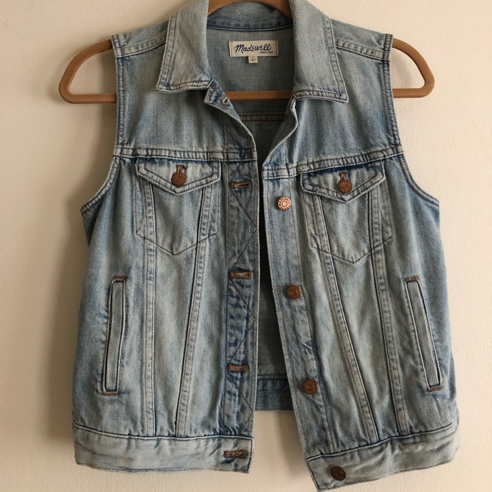 madewell denim vest